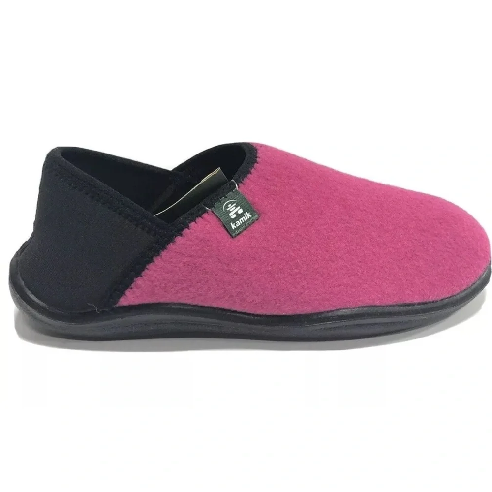 Kamik Big Kids’ Cozytime, Pink Slippers, Girls’ Size 6M.